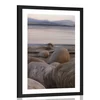 Plakat s paspartujem na bregu reke - 40x60 black