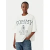 TOMMY HILFIGER Majica VARSITY CREST  opal / bela
