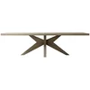 Casa Padrino Country Style Solid Wood Dining Table Gray - Various Sizes - Rectangular Oak Wood Kitchen Table - Solid Wood Dining Room Furniture - Country Style Dining Room Furniture
