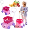 shumee Nakupovalni voziček s košaro, komplet Cute Kitty Play Store, ki se vozi na njem, 7587