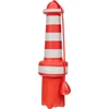 Rogz Lighthouse Svetionik Igračka za pse, L, 24cm, Narandžasto-bela