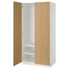 PAX / STORKLINTA Kombinacija garderobera, bela/im. hrastovine, 100x60x201 cm