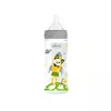 Chicco WB plastična flašica 330ml, silikon, siva