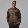 Nike Jordan Brooklyn Mens Graphic Flannel - Brown