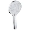 Ročna masažna prha, 4 funkcije, silikonske šobe, dia. 123 mm, krom - Krom - Sapho - 24 - Plastika - Krožni - 253 - 57 - 14