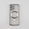 Silikonska futrola Magsafe Iphone 13 pro max silver