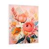 Canvas Slika na platnu Roze cveće, Sa ramom, 80 x 100 cm, Beli