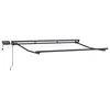 Ručni okvir tende s LED-ima Antracit 3,5 x 2,5 m Aluminij