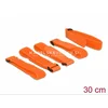 Ježkasti trak - trak za urejanje kablov z zanko, 300 x 20 mm, oranžen, 5 kos/paket - Delock (18707
