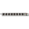 Brennenstuhl Super-Solid 13.500A extension socket with surge protection 8-way silver 2,5m 1153340318