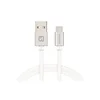 Swissten podatkovni kabel tekstilni USB / Lightning 1.2 M srebrn