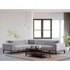 Atelier del Sofa Ugaona garnitura Athena L2-C-3R, 260x300 cm, Svetlo-siva