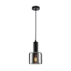 ITALUX PND-65342-1-BK+SG - Luster na sajli SANTIA 1xE27/40W/230V crna