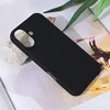 Maska za mobilni telefon iPhone 16 TERACELL SOFT VELVET, Crna