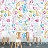 Samolepilna tapeta igrače v pastelnih barvah - 343x231