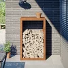 Stalak za drva za ogrjev 60x40x100 cm Pohabani čelik