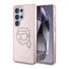 Maska Karl Lagerfeld Rhinestones K. Head Logo za Samsung S25 Ultra/ S938B pink.