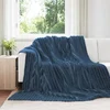 Pokrivači za bacanje 6 pcs Mornarsko plava 270 x 240 cm Runo