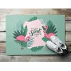 tulup.si Predpražnik Home sweet home Flamingos 90x60 cm