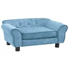 Sofa za pse tirkizna 72 x 45 x 30 cm plišana