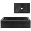 Umivalnik 45x30x12 cm črn marmor