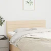 Vidaxl Posteljno vzglavje krem 144x5x78/88 cm blago