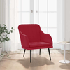 vidaXL vidaXL Fotelj vinsko rdeč 63x76x80 cm žamet, (20929518)