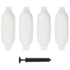 Bokobrani za brod 4 kom bijeli 41 x 11,5 cm PVC