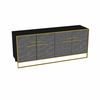 HANAH HOME Komoda Polka Black