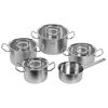 Set loncev ORIGINAL PROFI, 5 kosov, srebrna, nerjaveče jeklo, Fissler