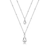Brosway Popolna jeklena ogrlica Double Tear Drop BPC36