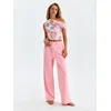 Sinsay - Elegantne klasične pantalone sa dodatkom viskoze - roze