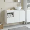 Set namještaja za kupaonicu 2 kom. Bijela Konstruirano drvo