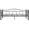Okvir za dnevni ležaj crni metalni 90 x 200 cm