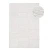 Bela ročno tkana preproga iz mešanice volne 140x200 cm Sculptured Blocks – Flair Rugs