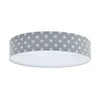 LED prigušiva svetiljka GALAXY KIDS LED/24W/230V zvezdice siva/bela + daljinski upravljač