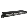 Solarix 19 Patch panel 24 x RJ45 CAT6 STP črn 1U