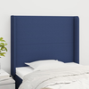 Vidaxl vidaXL Vzglavnik s krilci moder 83x16x118/128 cm blago
