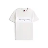 Tommy Jeans Majica svetlo bež/marine/rdeča