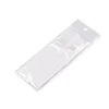 Silikonski naramnici, širine 10 mm; 15 mm s kovinsko zaponko - (15 mm) prozorna bela