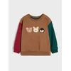 Sinsay - Pamučni crewneck duks sa 3D aplikacijama - šareno