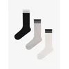 Penti Nogavice PENTI Urban Gestreifte Baumwoll-Socken im Paar mešane barve