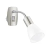 Eglo 902367 - Zidna lampica za utičnicu DAKAR 3 1xE14/5W/230V mat hrom