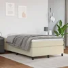 Okvir za krevet s oprugom krem 120 x 200 cm od umjetne kože
