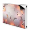 tulup.si Pokrov radiatorja Abstrakcija heksa 80x60 cm