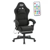 ePlayGame Gejmerska stolica HC-4095 FABRIC RGB LED crna