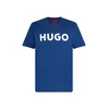 HUGO Majica Dulivio modra/bela