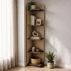 Hanah Home polica za knjige Aura, 37,8 cm, topli hrast / orah Istanbul
