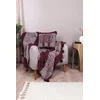Lessentiel Maison Komplet posteljine Ponpon Tree, 130x170 cm, Bordo