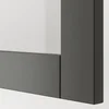 BESTA Kombin. odlaganje s vratima, tamnosiva Lappviken/Sindvik tamnosiva, 180x42x112 cm